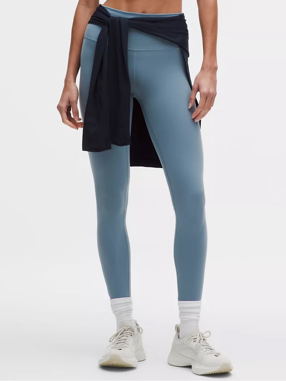 NWT Lululemon Wunder Train High-Rise Tight 25” in Steel Blue - Size 6